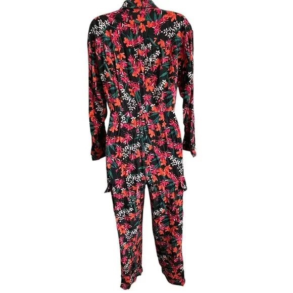 Kitri Jules Floral Adana Printed Boilersuit Jumpsuit Sz 4 - Picture 3 of 10